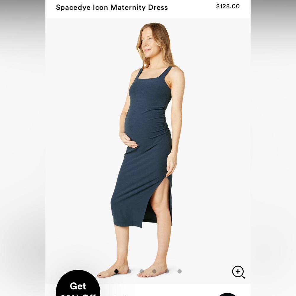 Beyond Yoga maternity dress spacedye icon nocturnal navy size SMALL used